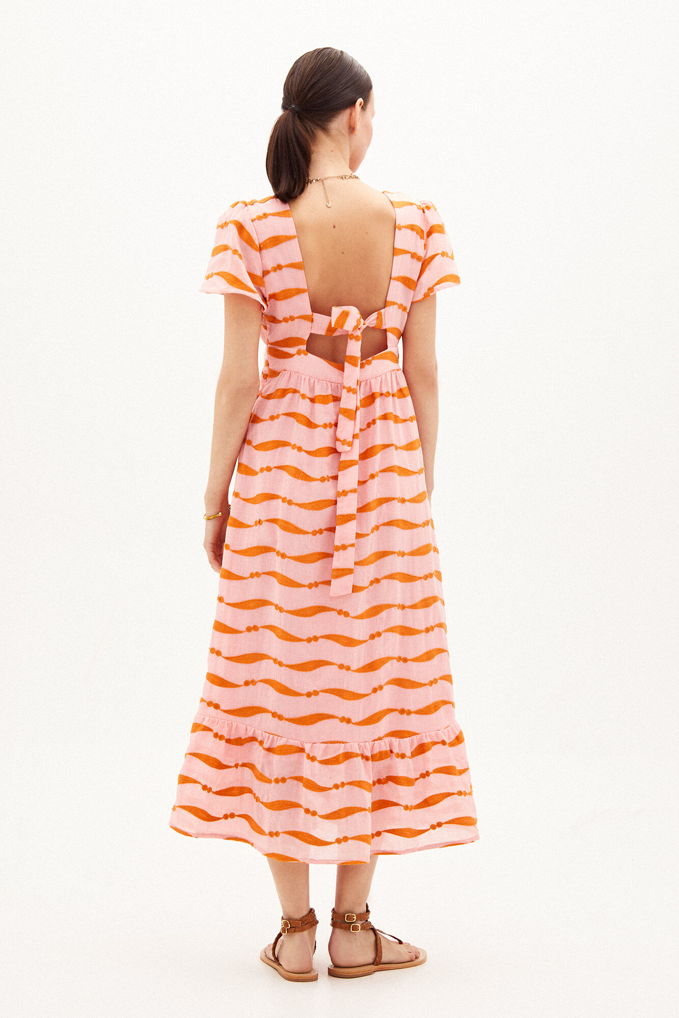 Aurora Vestido midi bordado - Varios