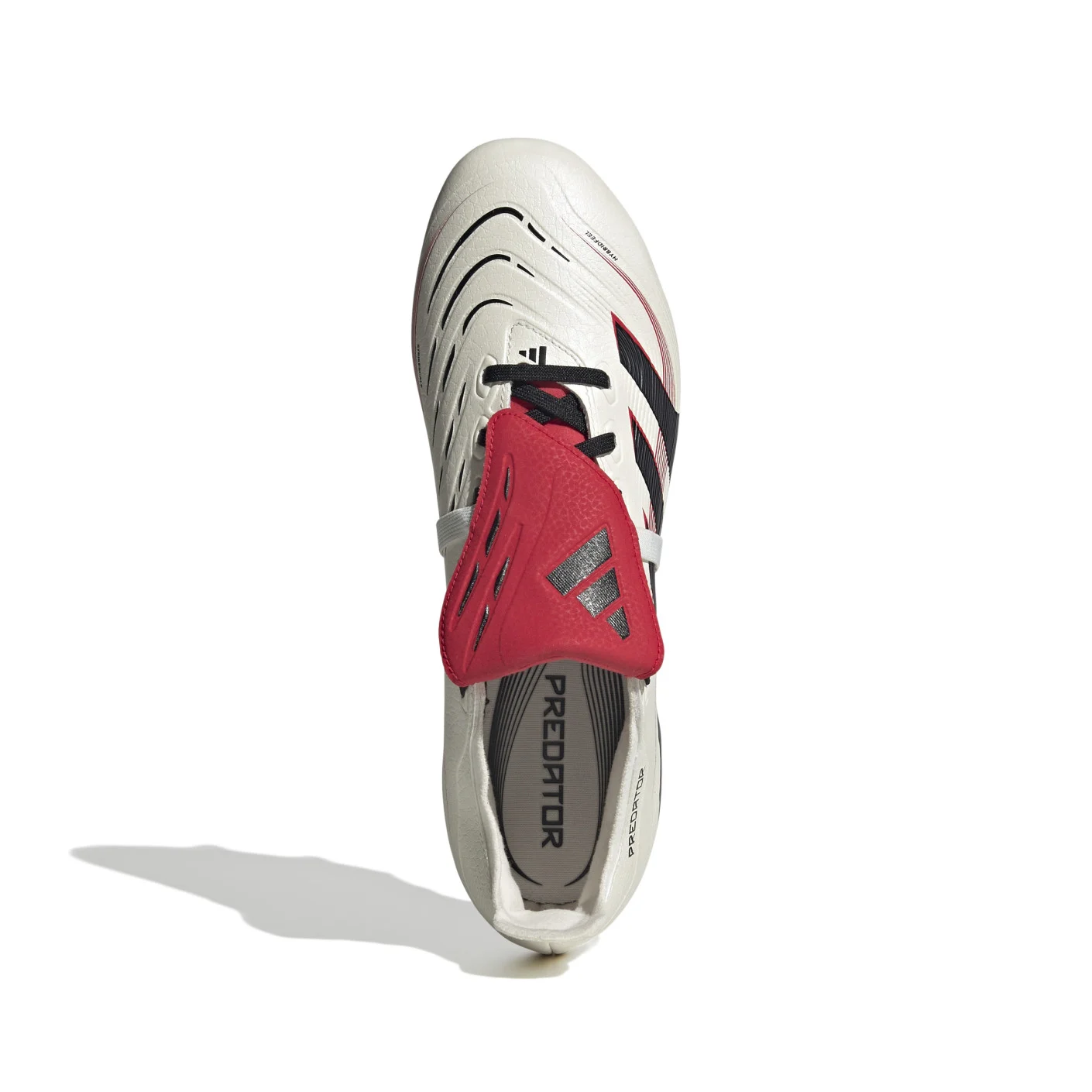 Adidas Predator League FT IJzeren-Nop Voetbalschoenen (SG) Wit Zwart Rood