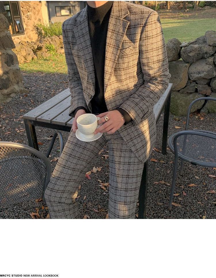 MRCYC - Geruite blazer / pantalon