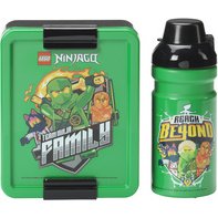 Gourde + Boîte à goûter LUNCH SET NINJAGO GREEN, vert