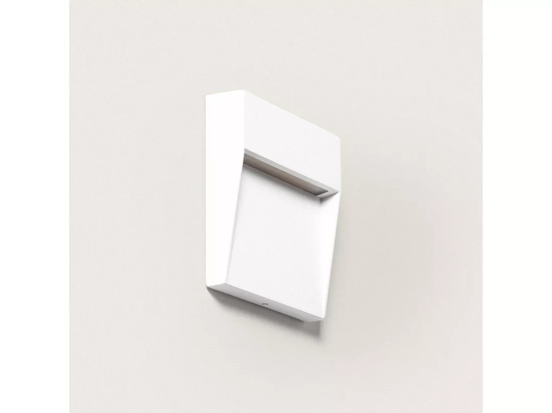 Applique Murale Extérieur LED 3W CCT Seleccionable en Saillie Carrée Jade Blanc