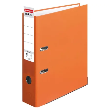 Herlitz Ordner PP A4 8cm FSC-Mix maXfile protect orange