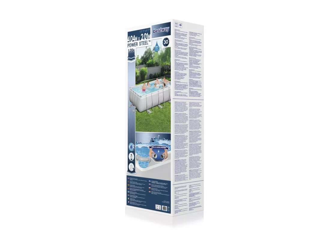 Kit piscine rectangulaire hors sol 4,04x2,01x1 m HAWI