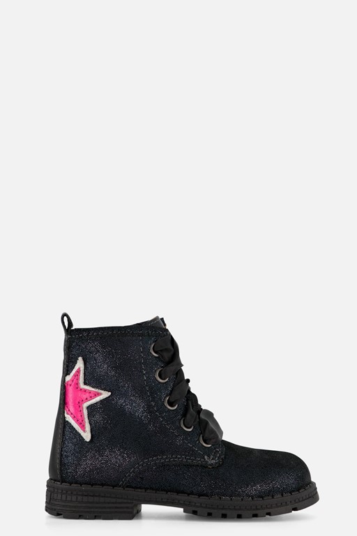 Muyters Veterboots blauw Leer