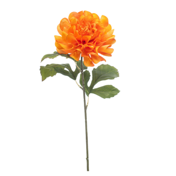 Dahlia spray oranje 63cm