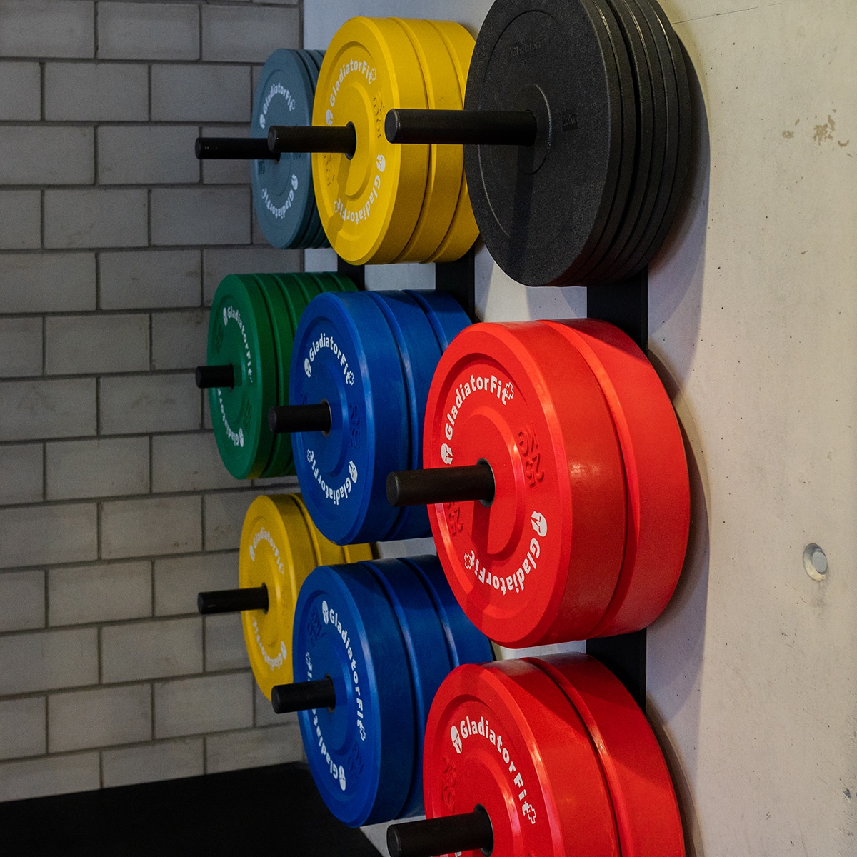 Suporte de parede Gladiatorfit em aço para discos de Ø 51 mm
