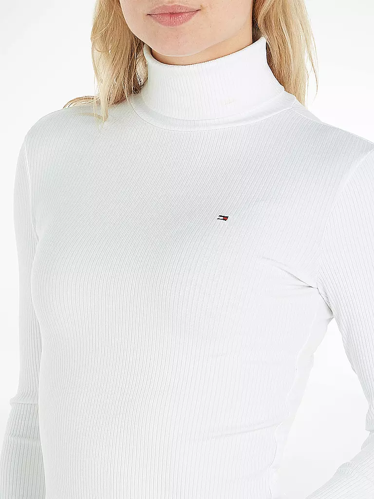 TOMMY HILFIGER Rollkragenpullover weiss