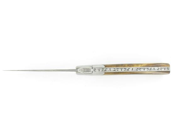 Le Thiers Pirou Damas Pistachier - 1 mitre Couteau de poche Le Thiers par Goyon Chazeau