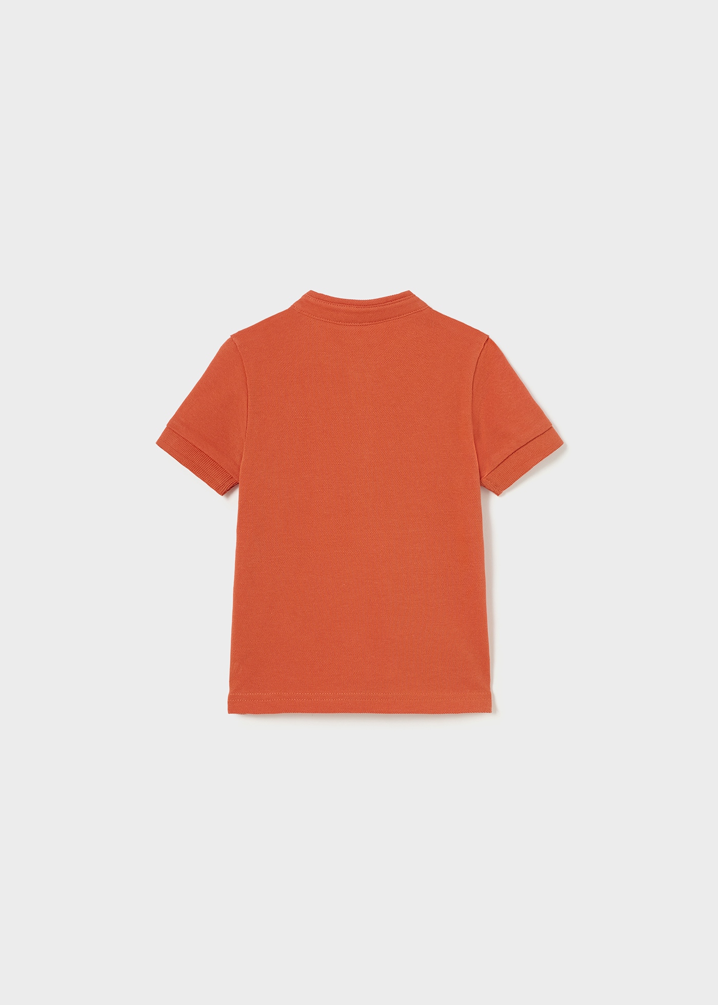 Camisa polo de algodão sustentável com gola mandarim para bebê