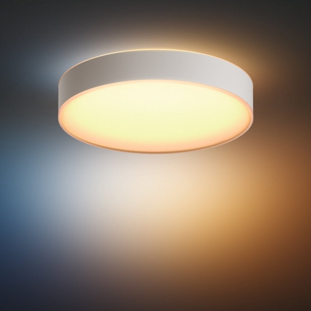 Philips Hue Bluetooth White Ambiance LED-plafondlamp Devere in wit 33,5W 4300lm IP44