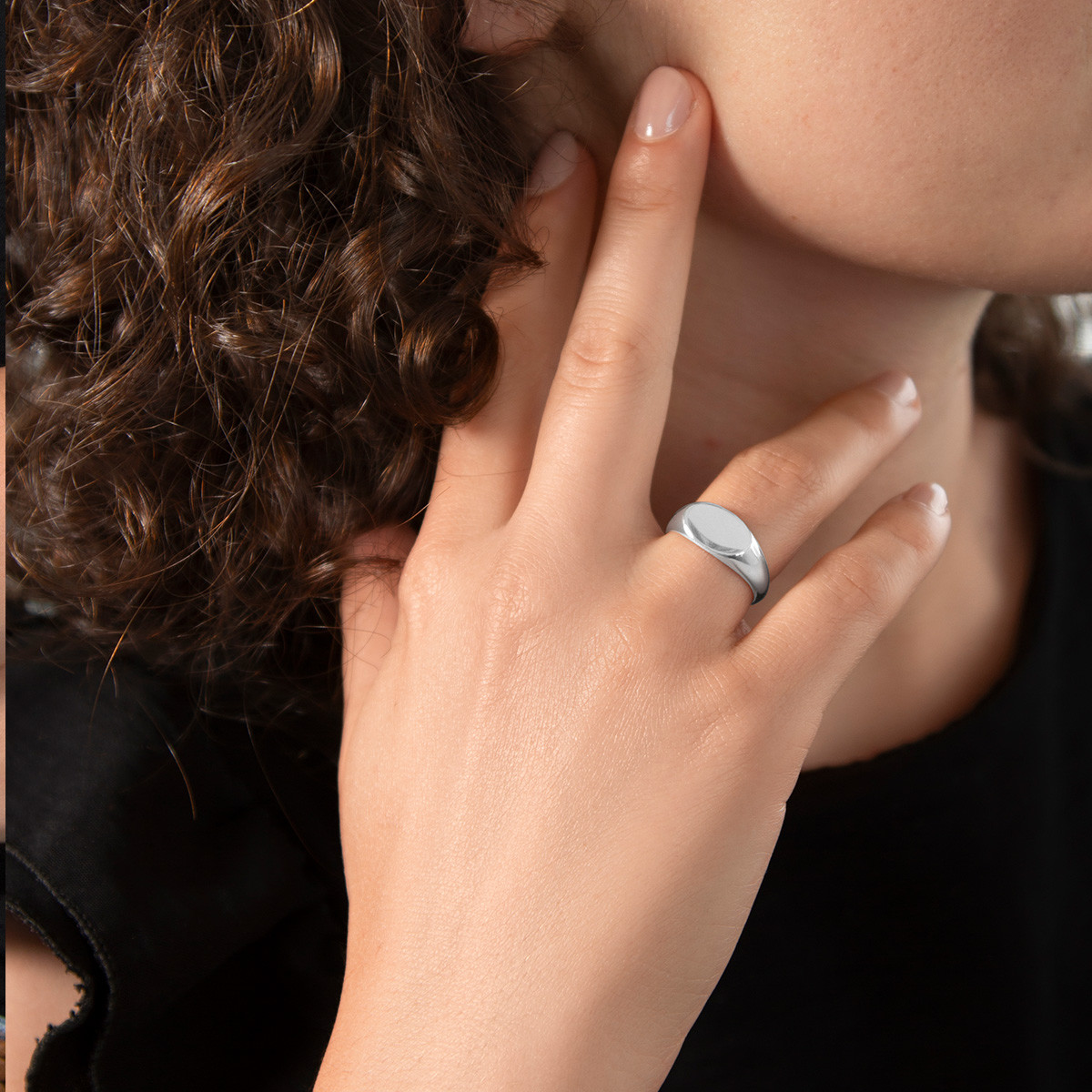 CHEVALIERE argent 925 personnalisble.
