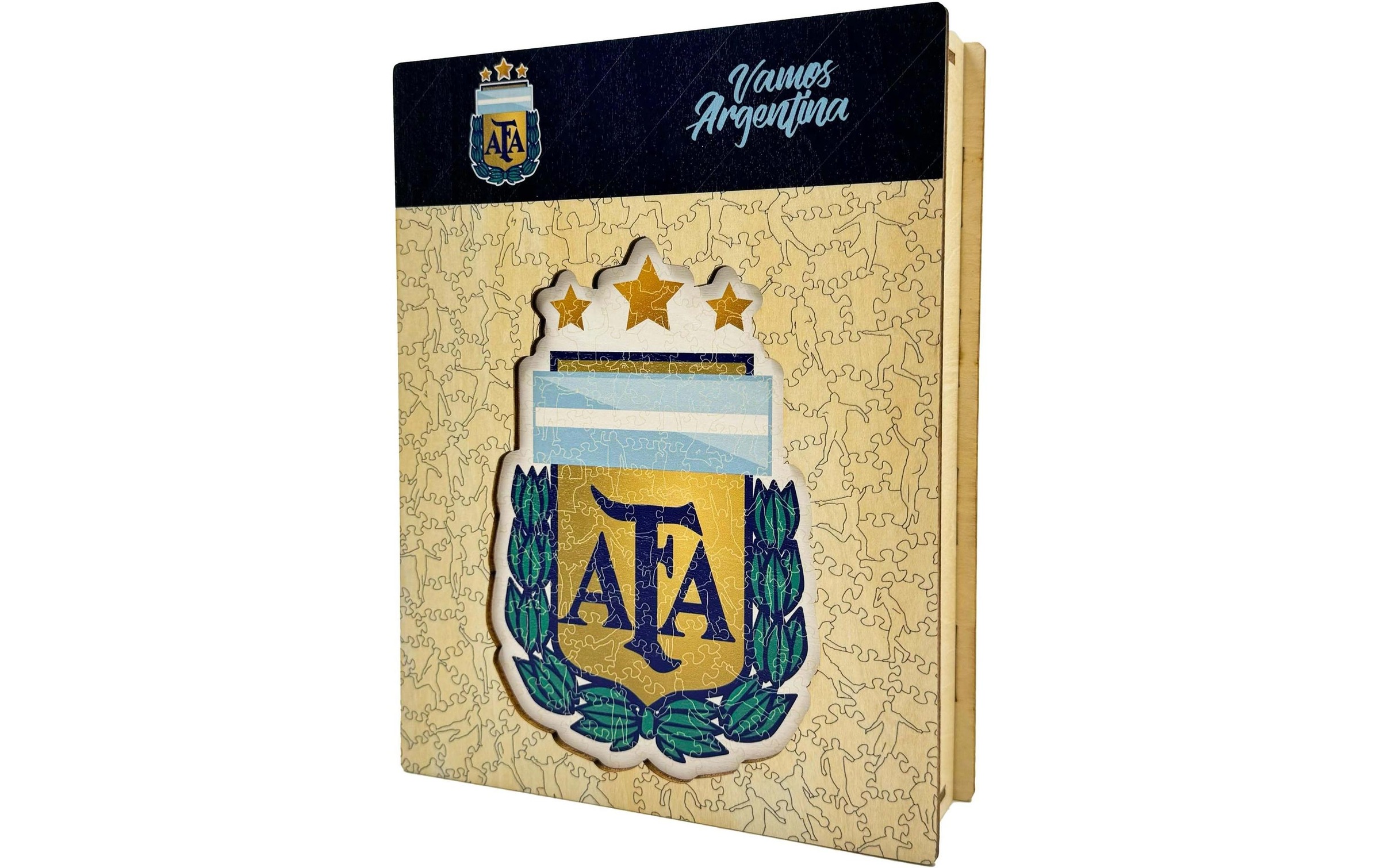 Puzzle »Iconic Nationalmanschaft Argentinien- Logo« Holzart: Birke (Herkunftsland: China)