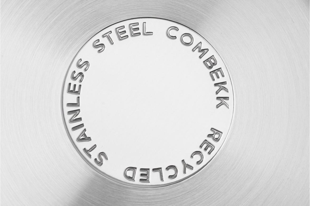 Combekk S-S 151103 Recycled Stainless Steel, kookpan met deksel, 18 cm, 2,4L