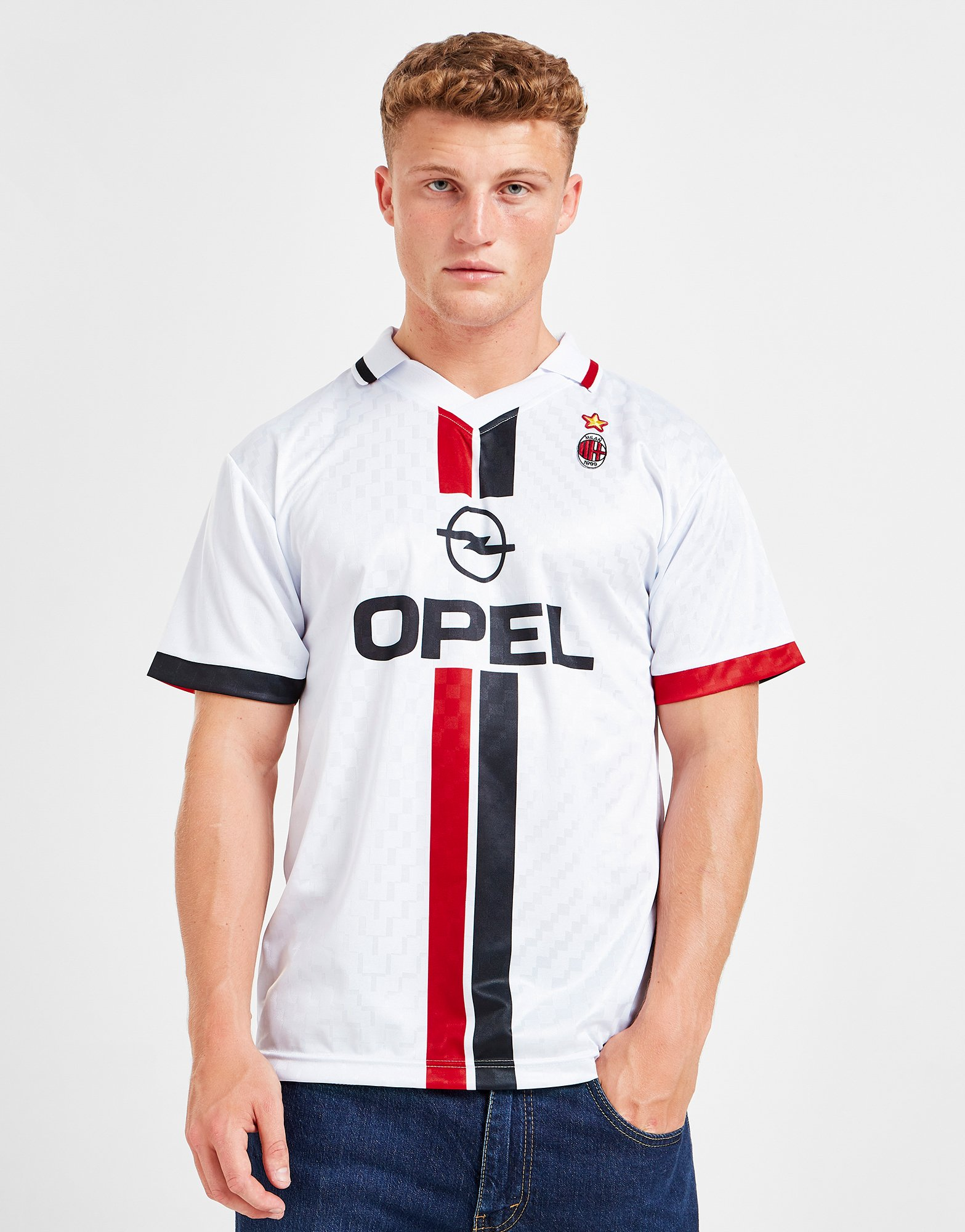 Score Draw Maillot Rétro AC Milan '96 Match Extérieur Homme