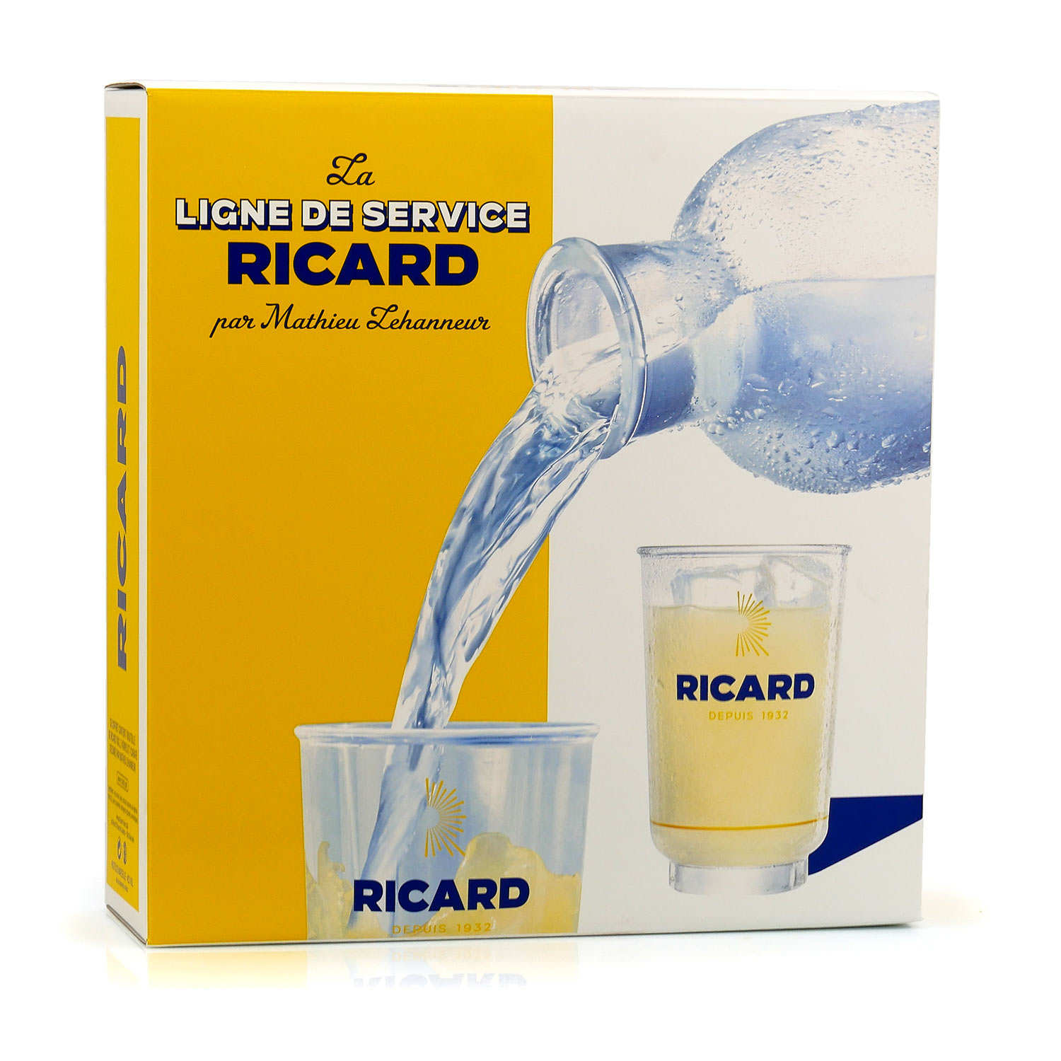 Ensemble dégustation Ricard 1 carafe & 2 verres Lehanneur