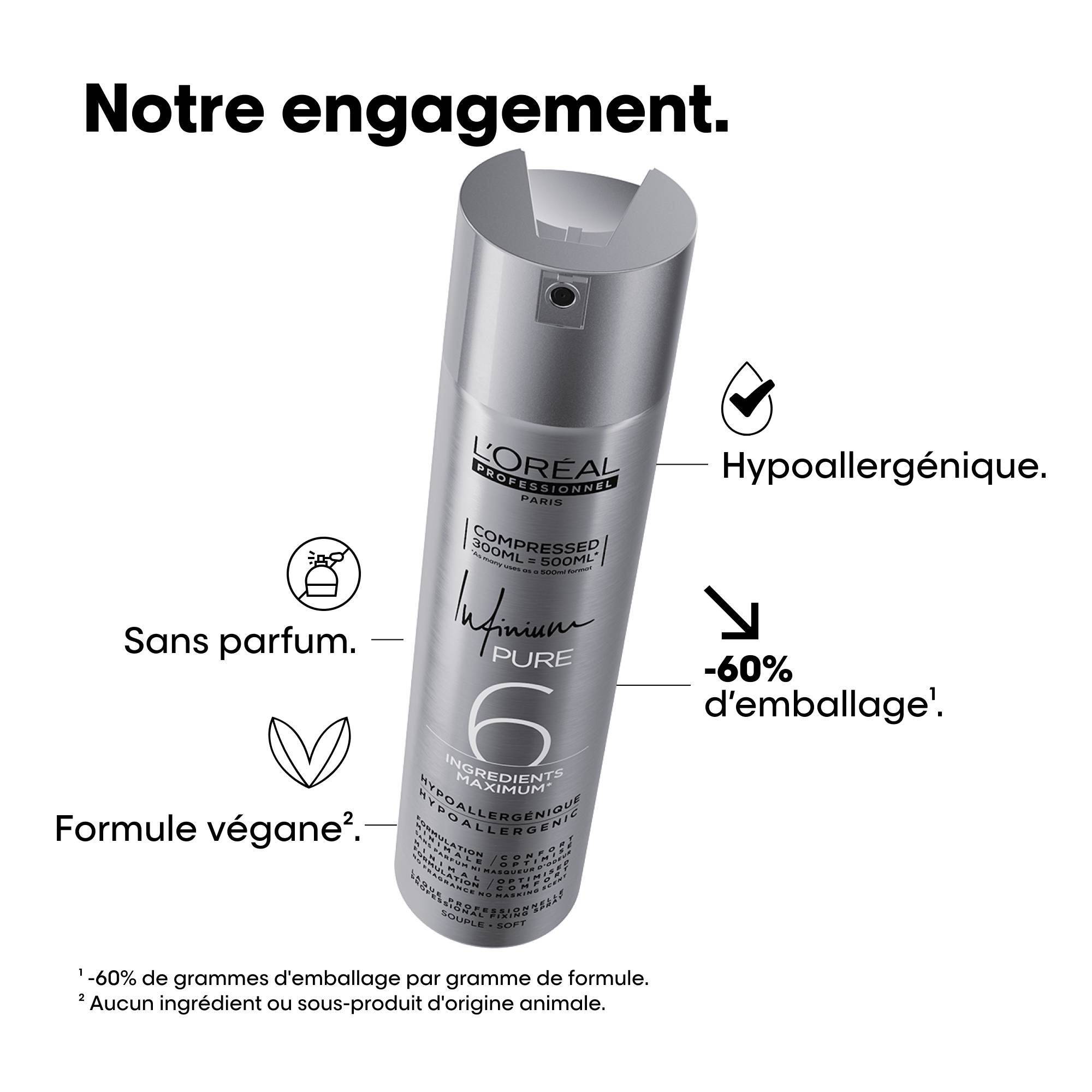 Laque Infinium Pure fixation souple / 300ml