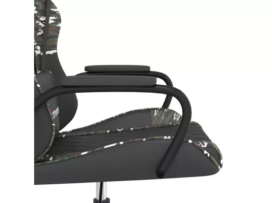 Chaise de jeu de massage Noir et camouflage Similicuir