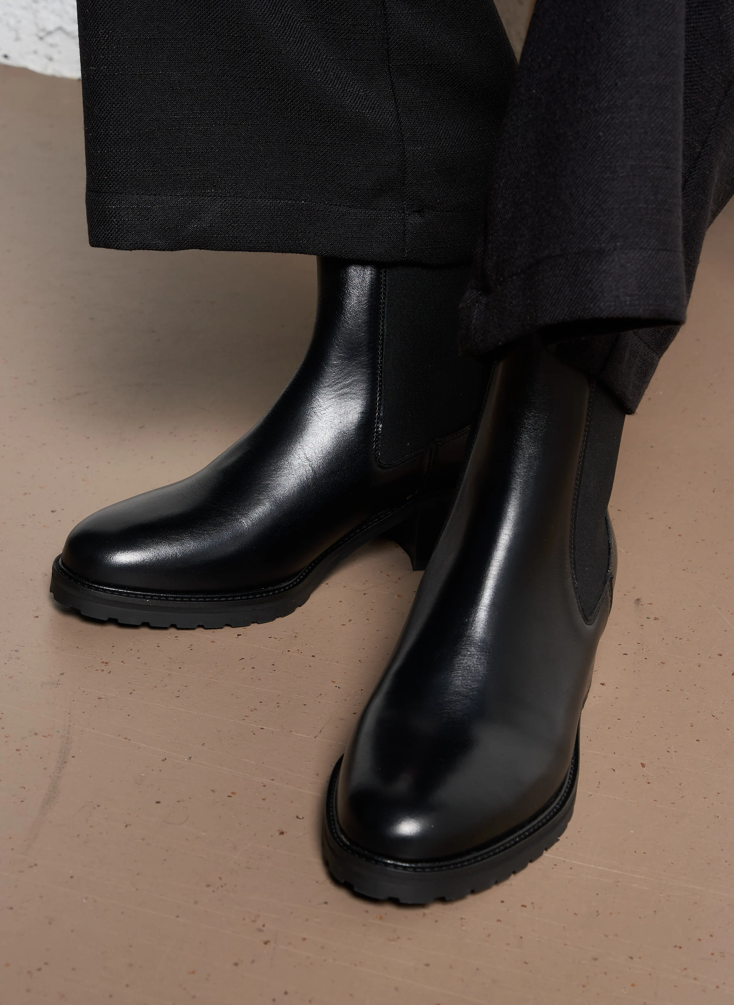 GOLDA - Bottines en cuir | Noir