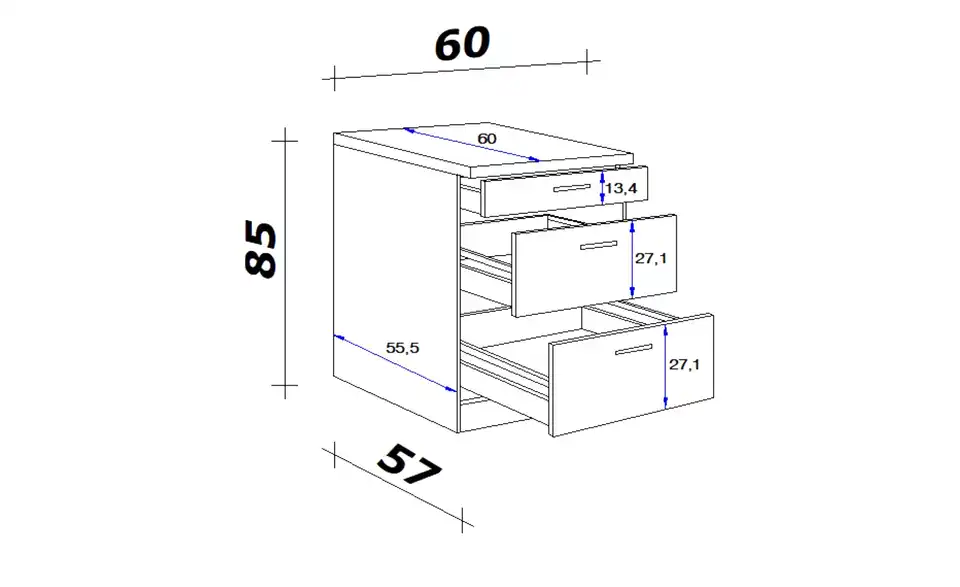 Unterschrank Ens 60 cm