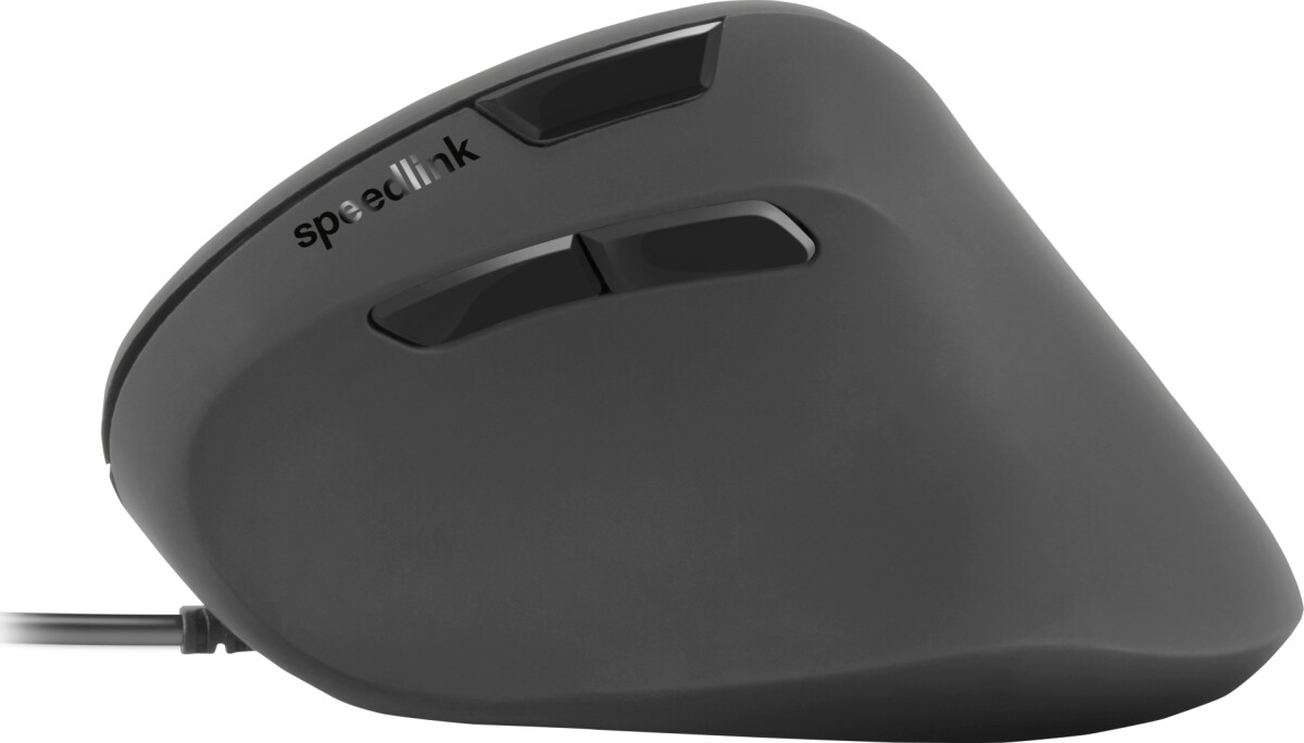 Speedlink - Piavo Ergonomic Vertikal Mus - USB - Sort - 2.400 Dpi