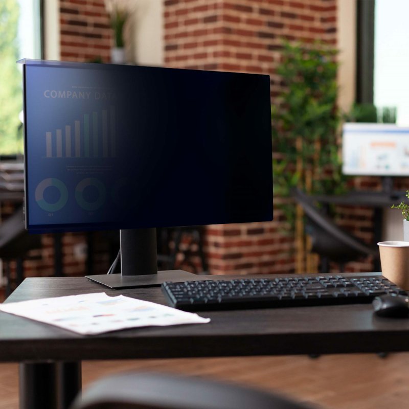 StarTech.com Filtre de Confidentialité pour Écran d'Ordinateur 24 pouces 16:9, Filtre Acrylique Suspendu, Protection d'Écran à Installation Rapide, Protection de Moniteur, +/- 30 Degrés de Vue, Brillant