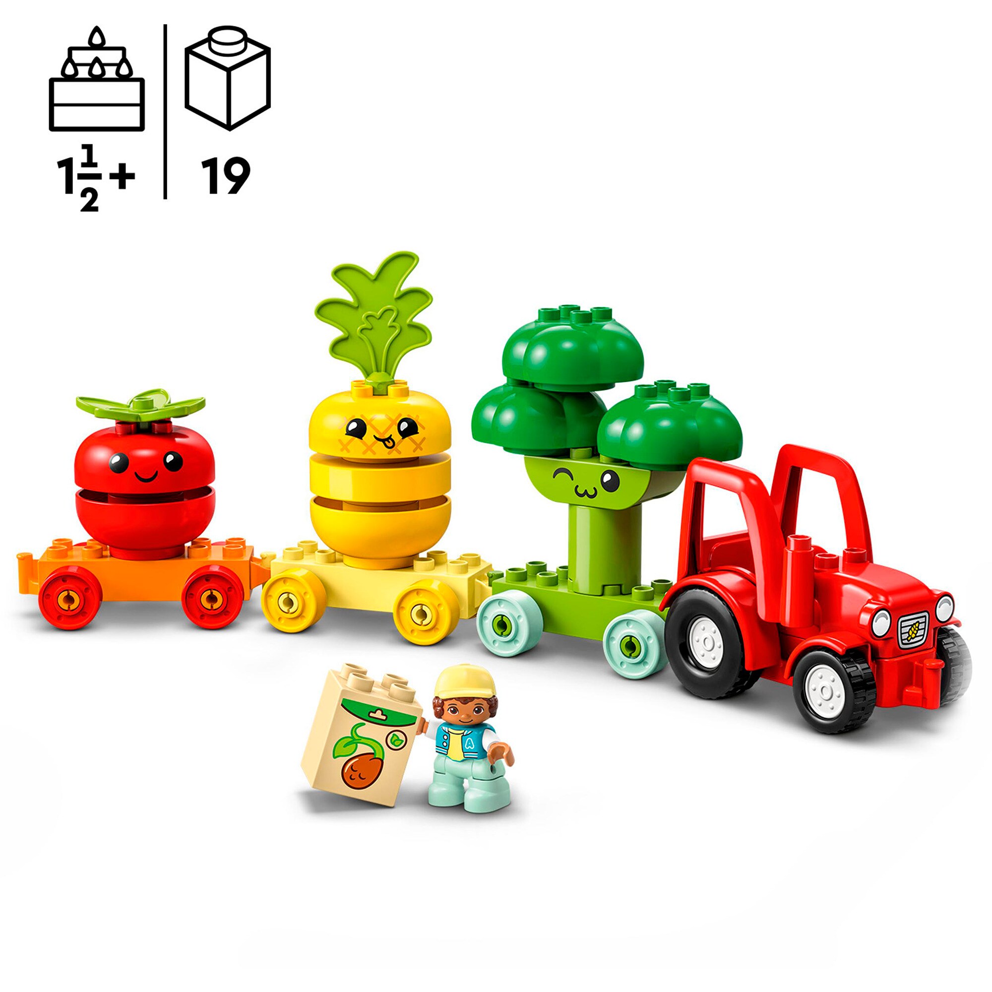 LEGO Konstruktionsspielzeug DUPLO Obst- und Gemüse-Traktor