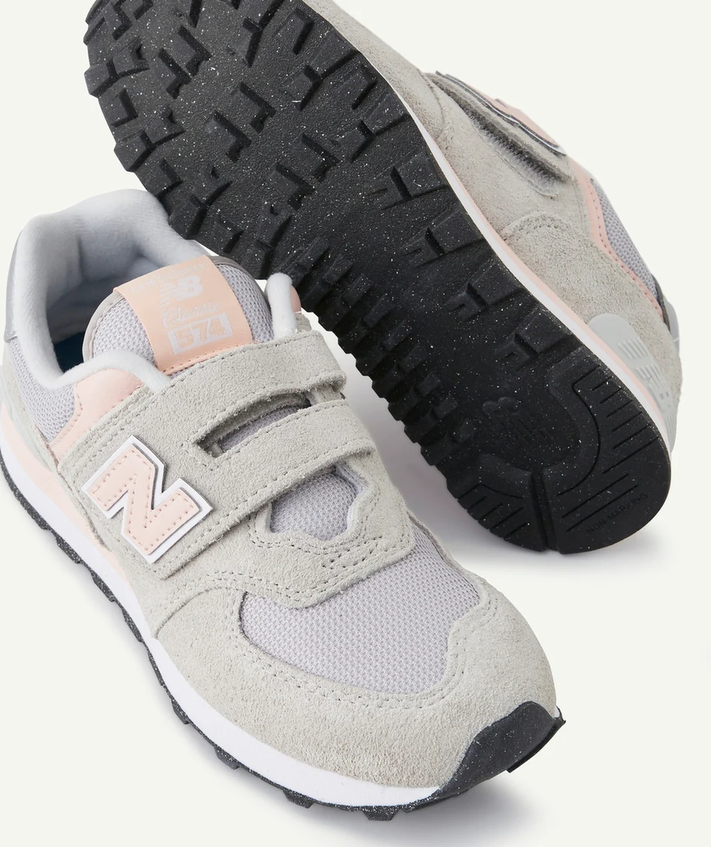NEW BALANCEBASKETS À SCRATCHS 574 ROSES ET GRISES