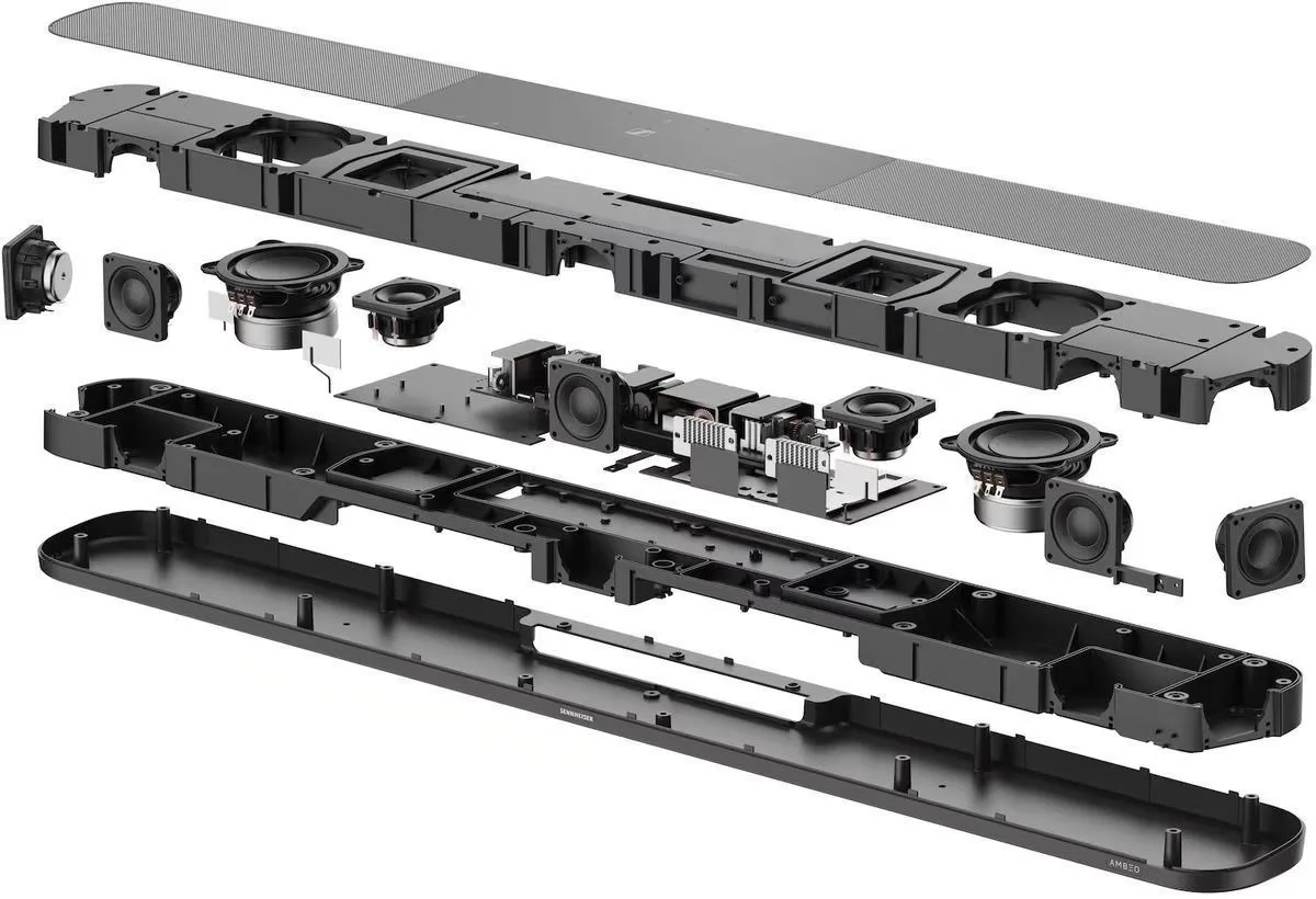 Sennheiser Ambeo SoundBar Plus, Ambeo Sub et Ambeo SoundBar Plus Wall Mount Barres de son