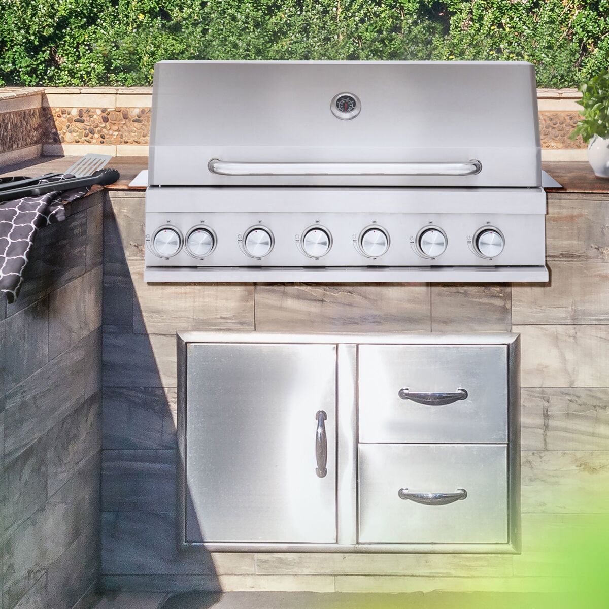 Innebygd grill for gass Jewel 6 built-in