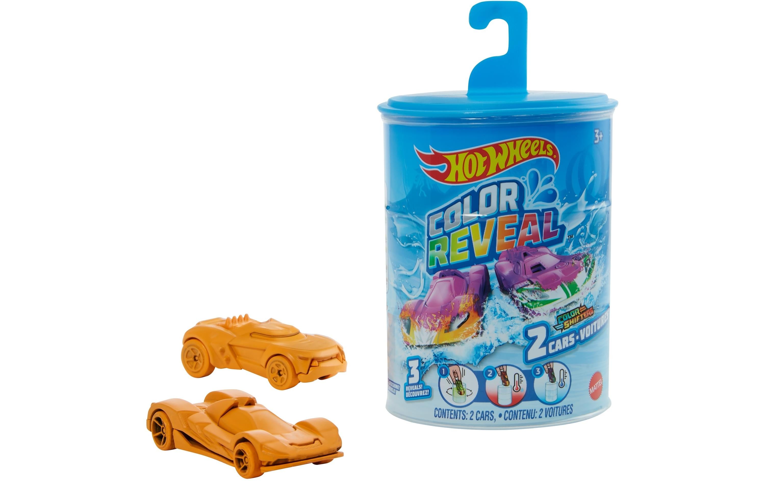Color Reveal Die-Cast 2er-PackFahrzeuge mit Farbwechsel- und Überraschungseffekt