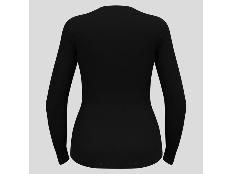 odlo Langarm Damen Unterhemd Active Warm, Schwarz - L Wärmendes Damen-Unterhemd mit langen Ärmeln