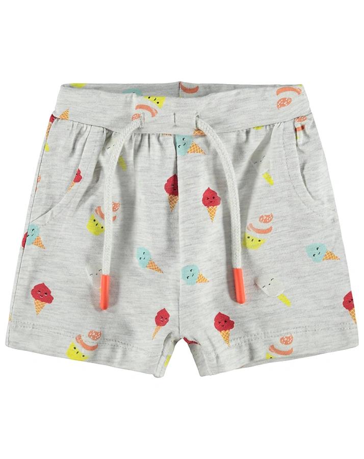 Shorts NBMJEFF mit T-Shirt in light grey melange