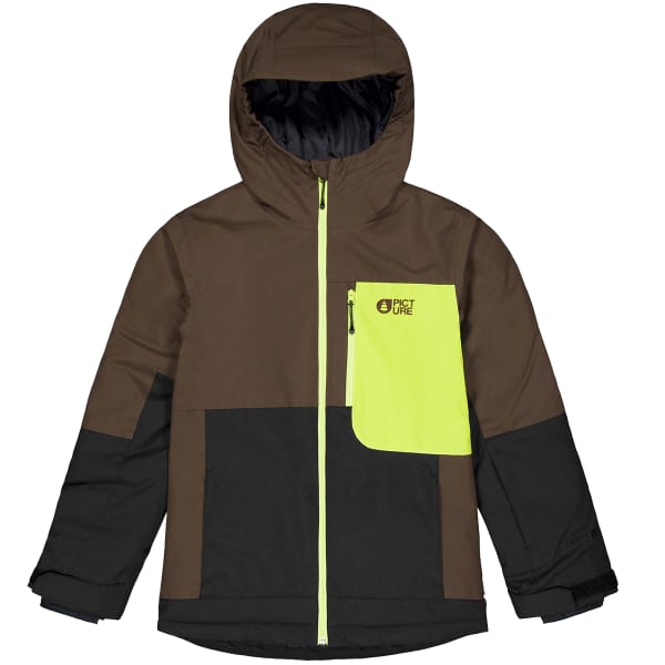 Veste snowboard PICTURE DAUMY JKT JR CHICORY COFFEE BLACK ACID