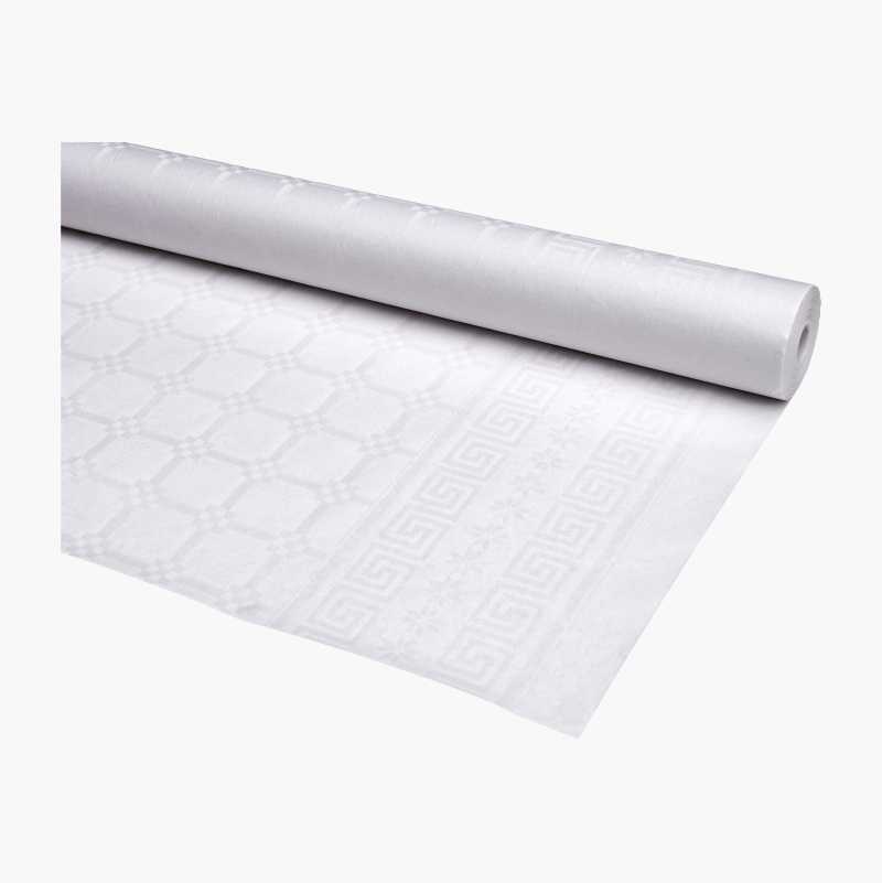 Papirduk, hvit, 6 m