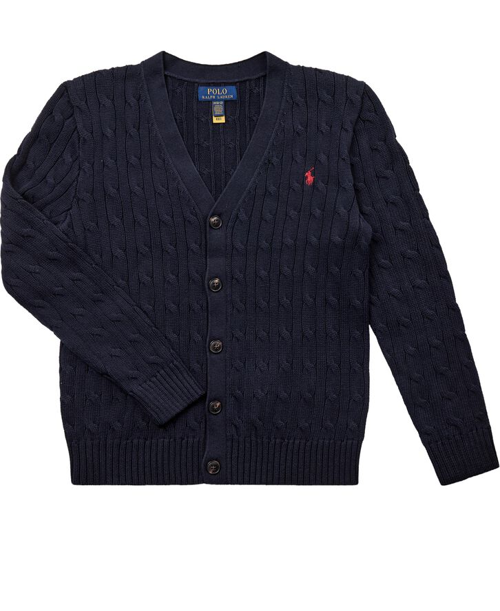 Polo Ralph Lauren 20/2 COTTON-CABLE CARDI-TP-SWT Navy
