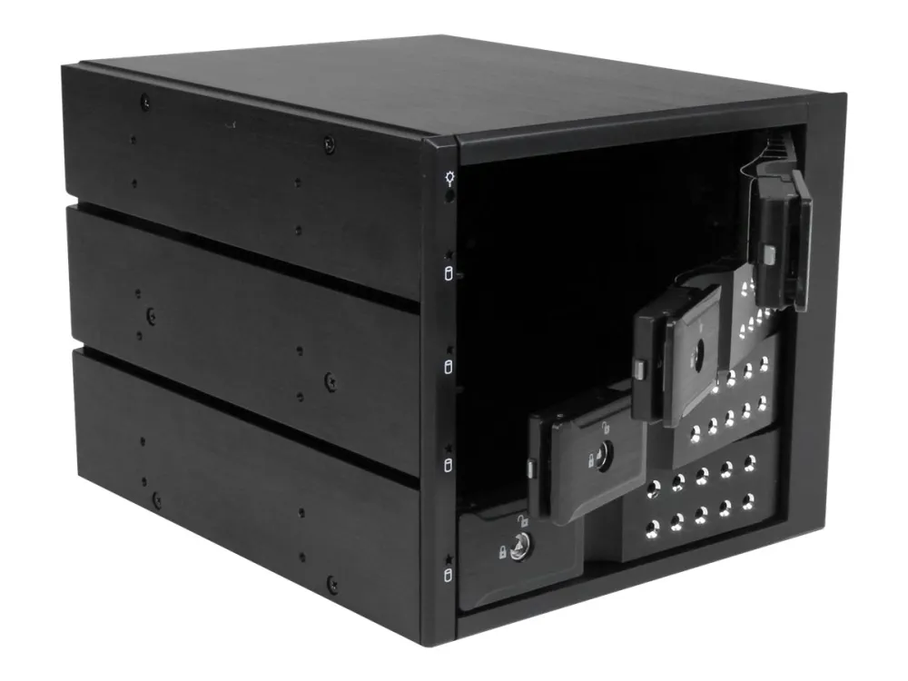 StarTech.com 4-Bay Mobile Rack Backplane - Trayless Hot Swap Mobile Rack Backplane for 3.5in SAS II/SATA III - 6 Gbps HDD (HSB4SATSASBA) - Lagrings mobil rack - 2.5