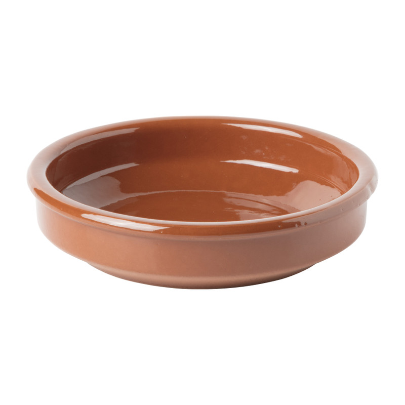 Tapas schaaltje klei - bruin - ⌀14 cm
