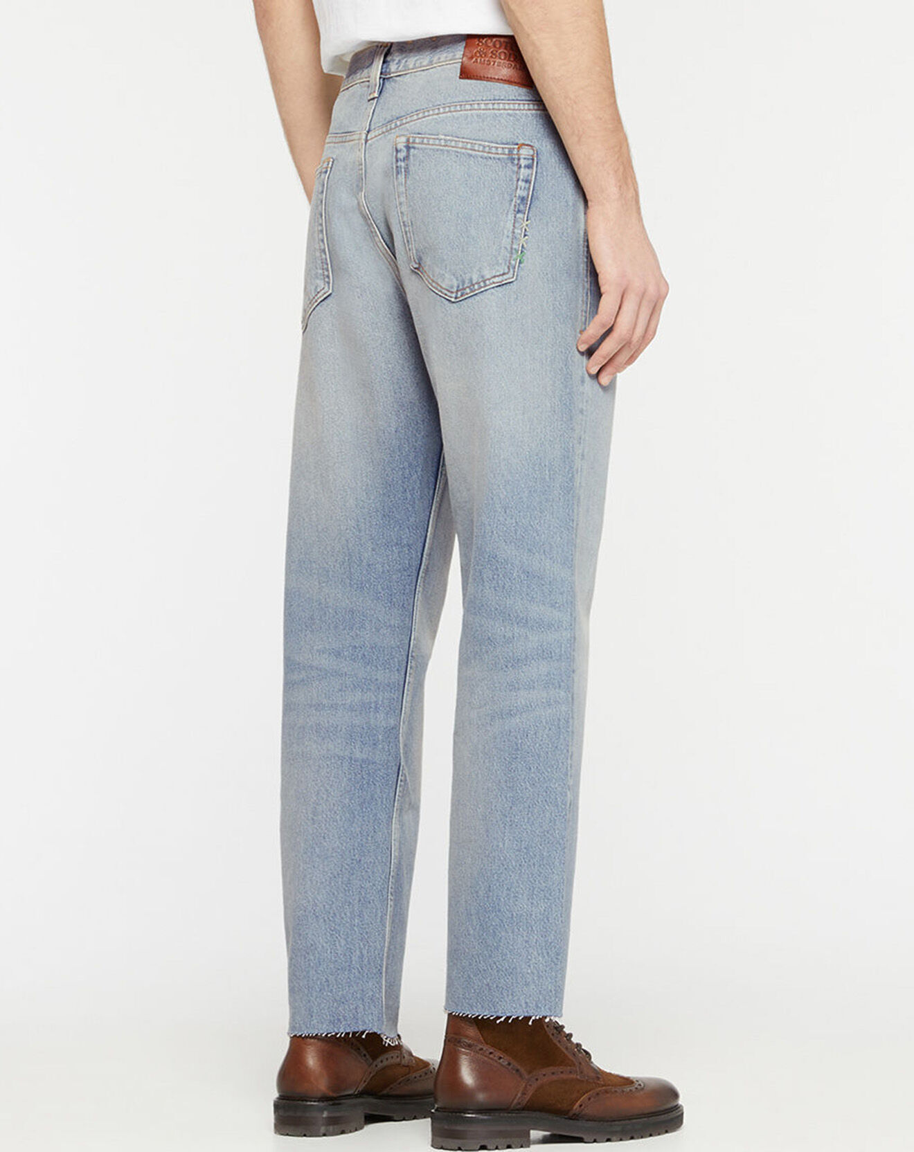 Scotch & Soda Jean 100% Coton Bio Regular Fit bleu clair