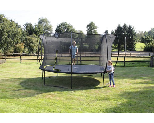 EXIT Silhouette trampoline met veiligheidsnet Ø 305 cm zwart