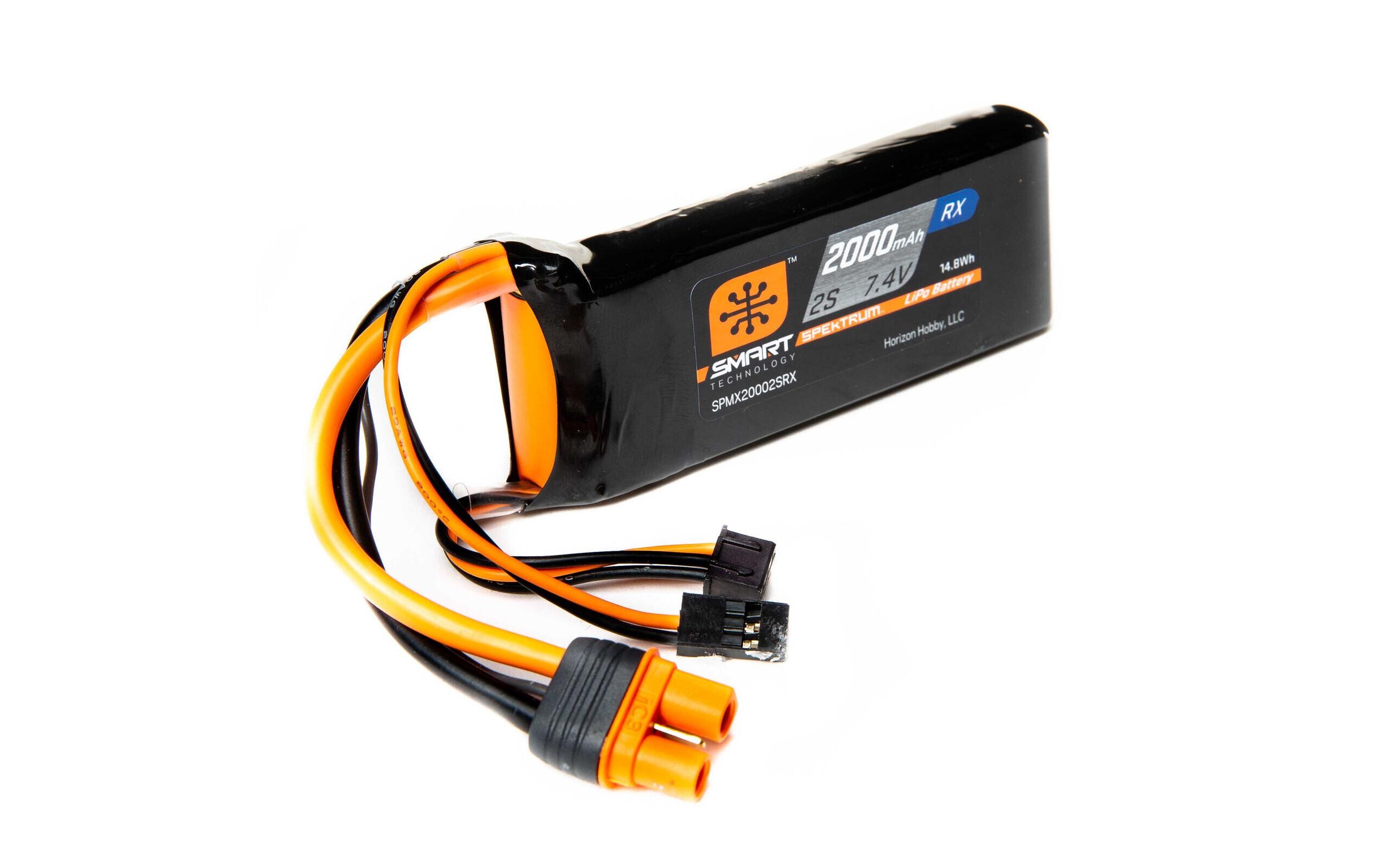 RC-Akku LiPo 2000 mAh 7.4 V 15C IC3 / JR, SmartUniverseller 2S LiPo Empfängerakku