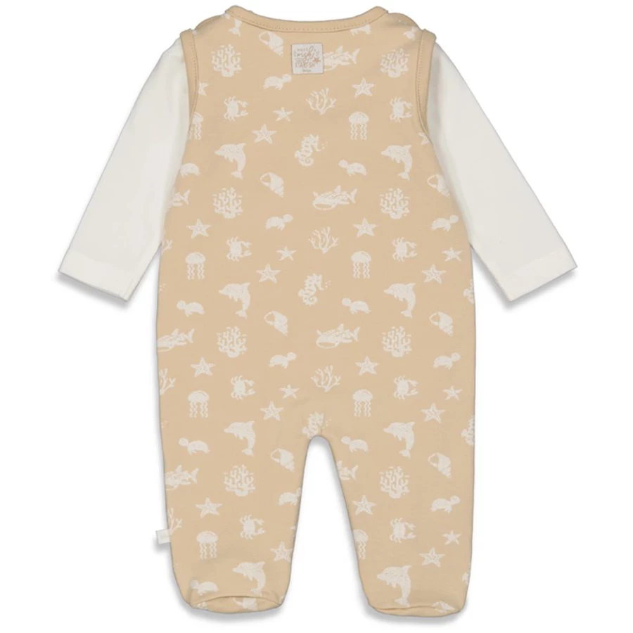Feetje Strampler 2-tlg. Ocean Child Sand Melange