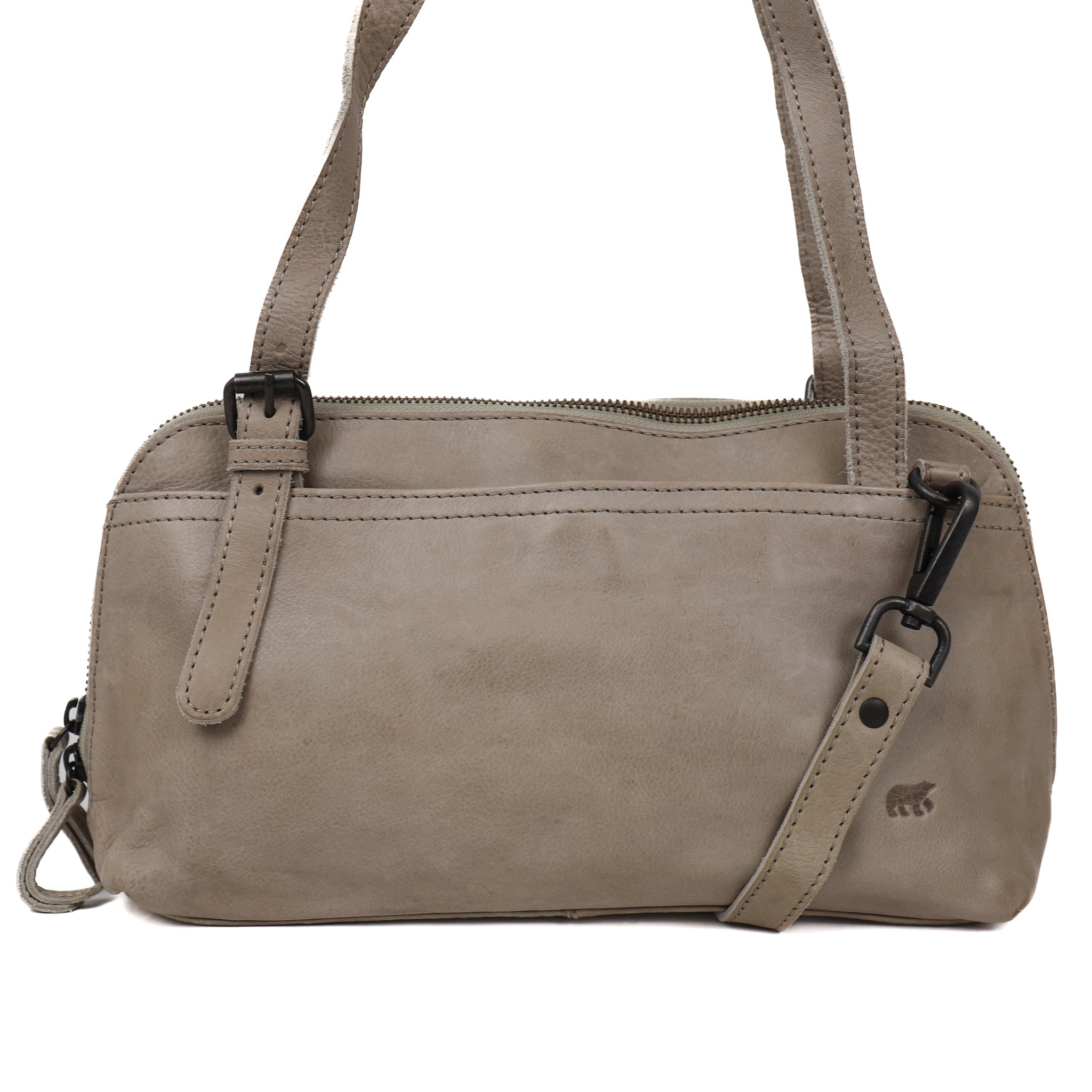 Hand-/schoudertasje 'Daphne' silver mink Silver mink