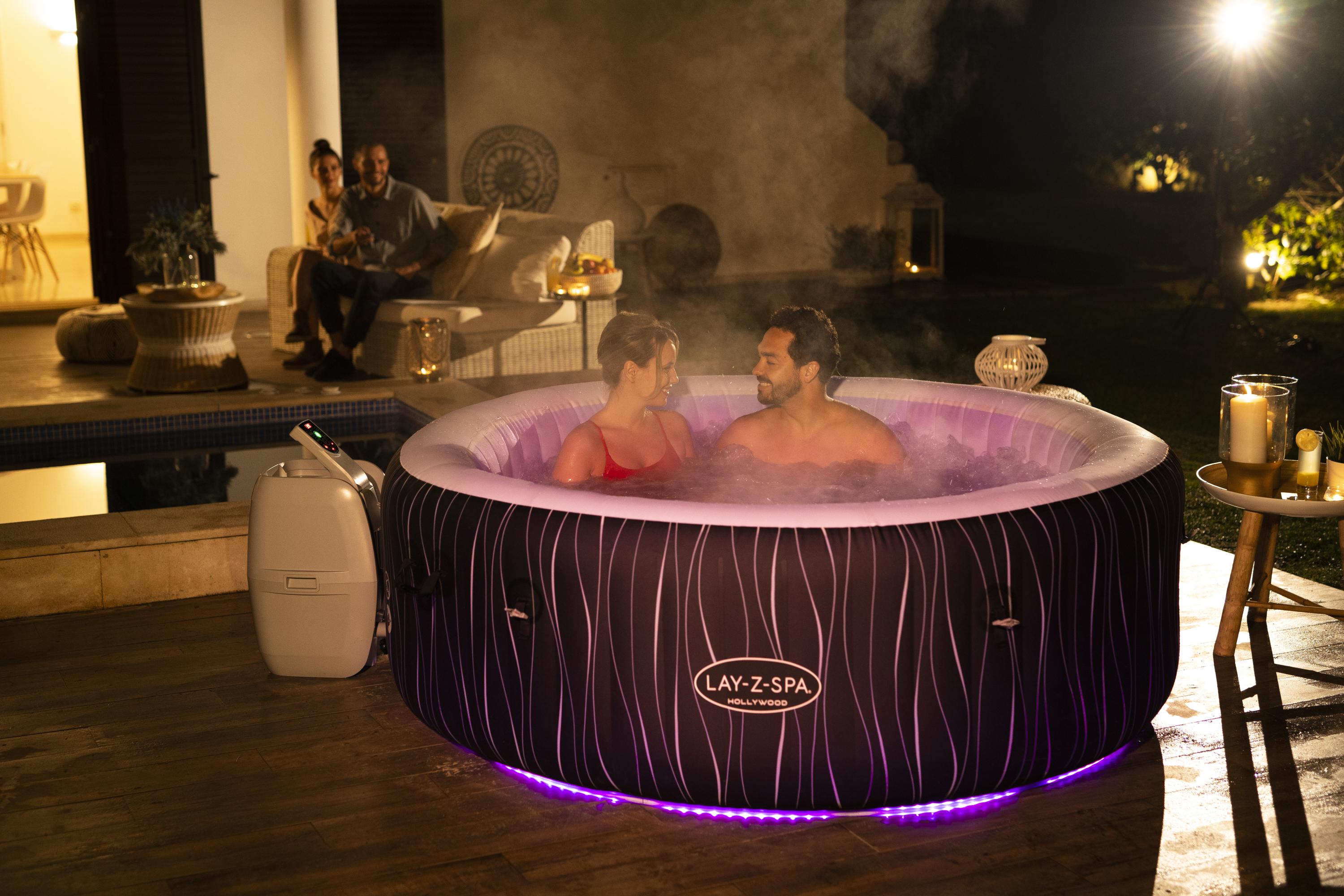 Bestway Whirlpool Lay-Z-Spa HOLLYWOOD LED 6 Personen