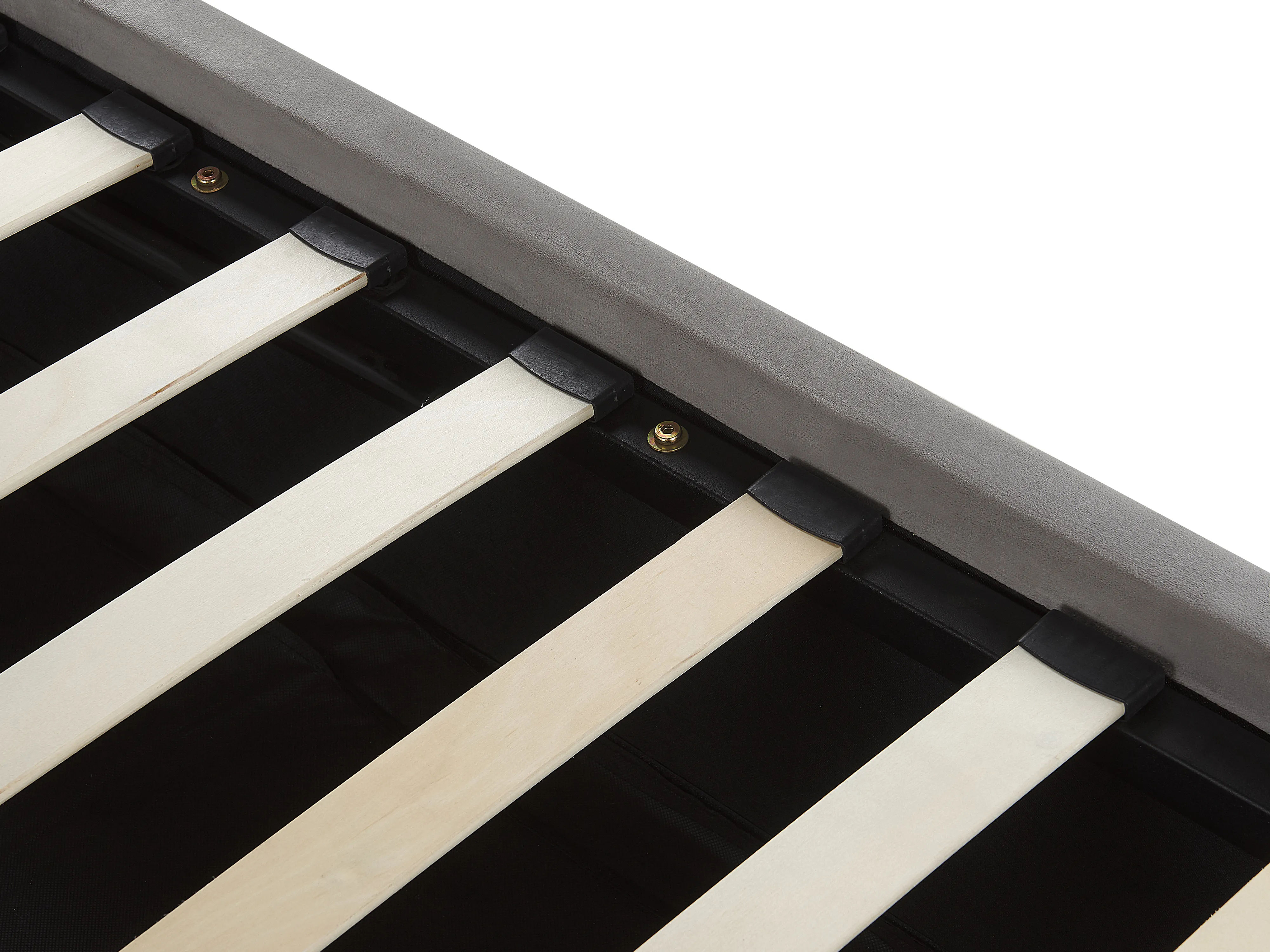 Bed met opbergruimte Fluweel AMIENS 180 x 200 cm Grijs