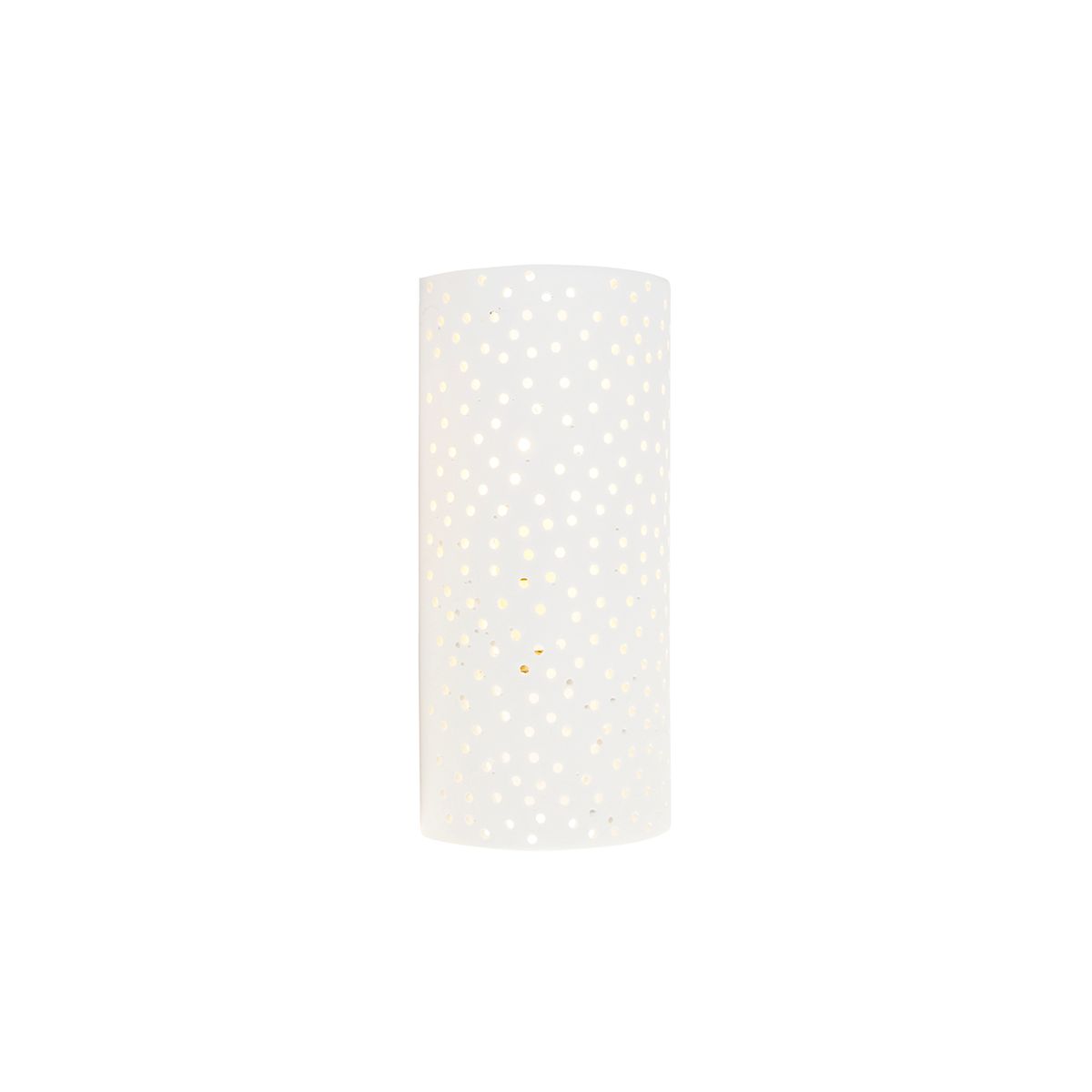 Vintage wandlamp wit gips cilindervormig - Mahou