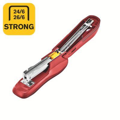 Rapid - Agrafeuse de bureau rouge - Fashion F16 Blister - capacité de 30 feuilles - agrafes 24/6 ou 26/6