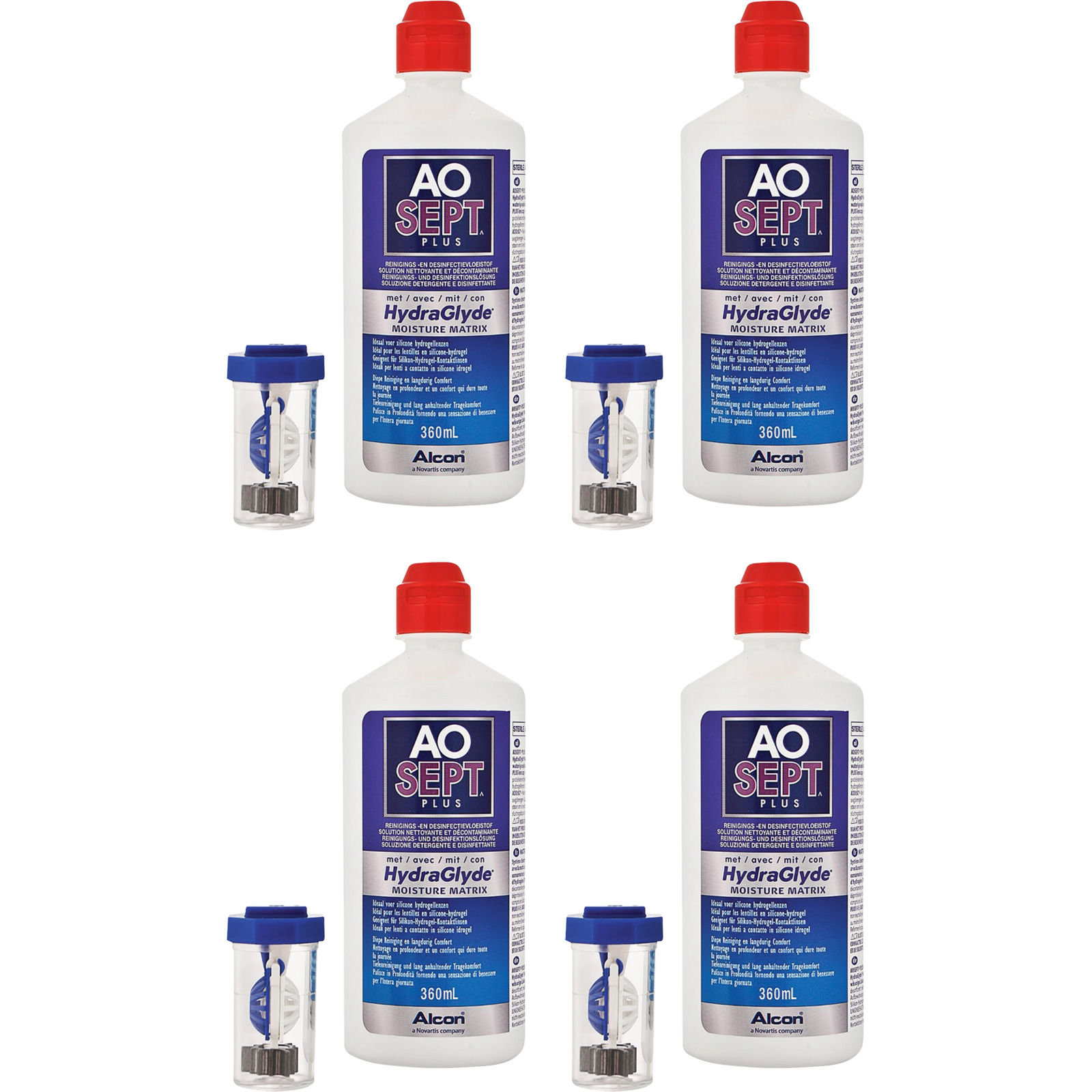 AOSEPT Plus mit HydraGlyde 4 x 360 ml