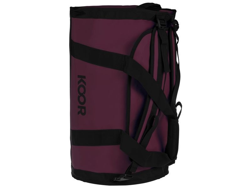 KOOR Duffle Bag Sooma 50 l, Maroon Wasserabweisende Reisetasche