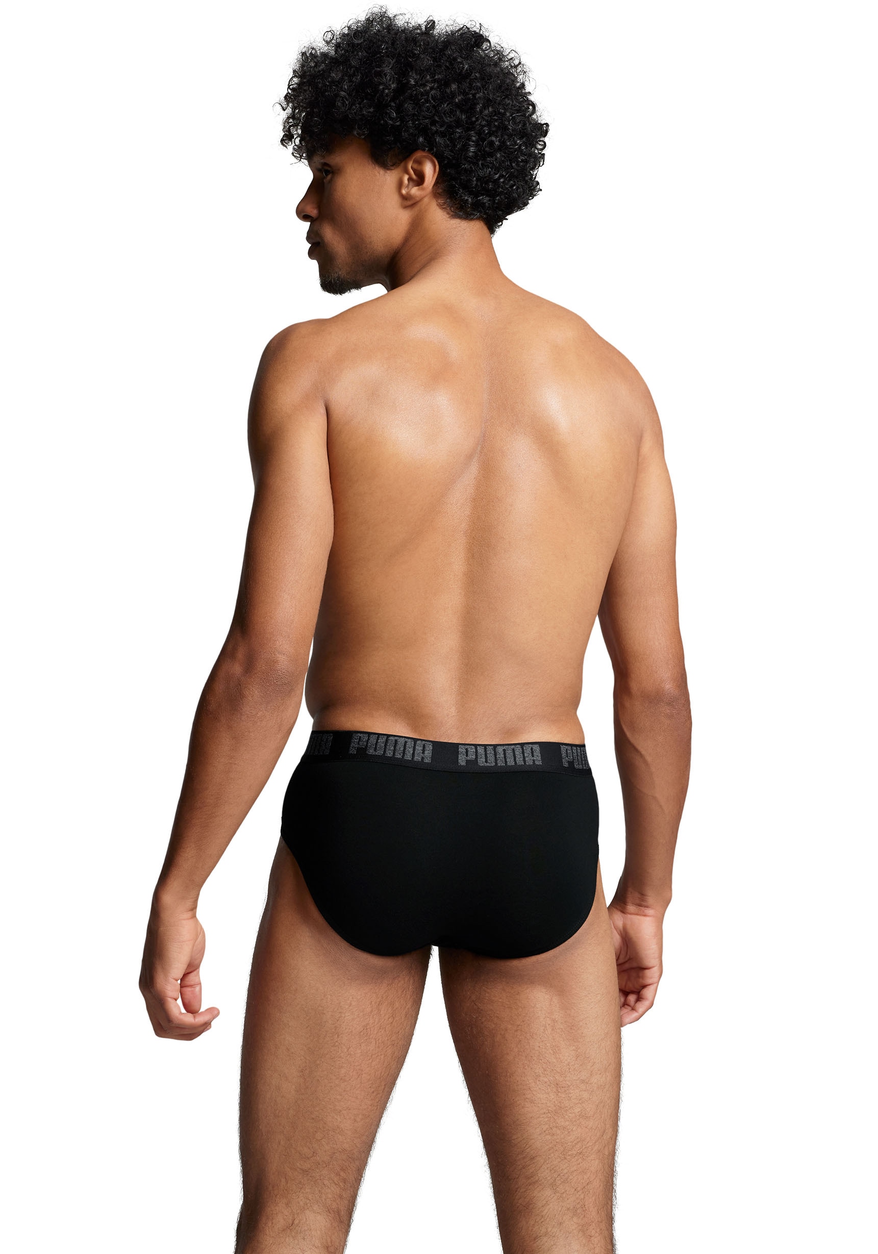 PUMA Slip »PUMA MEN EVERYDAY BRIEFS 2P«, 2er Packer Packung, mit Logobund
