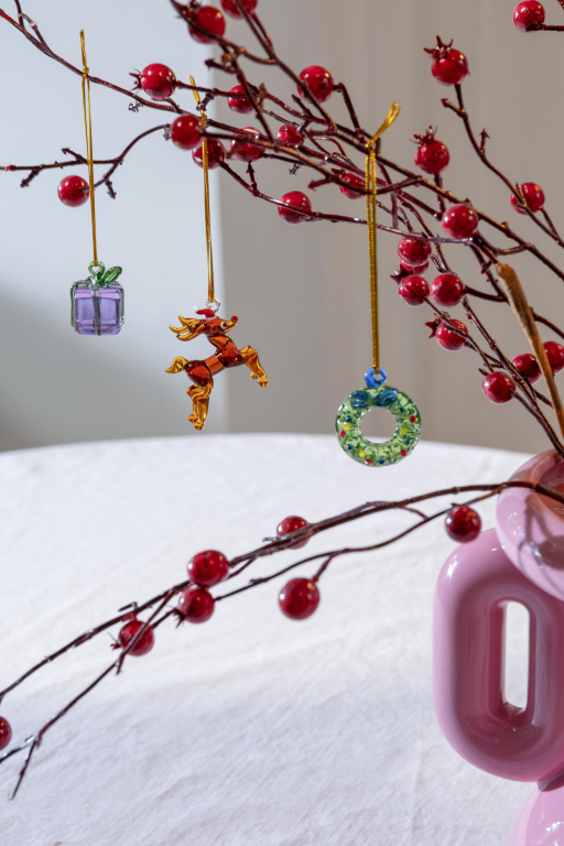 &klevering Merry kerstbal ornament set van 3 #1